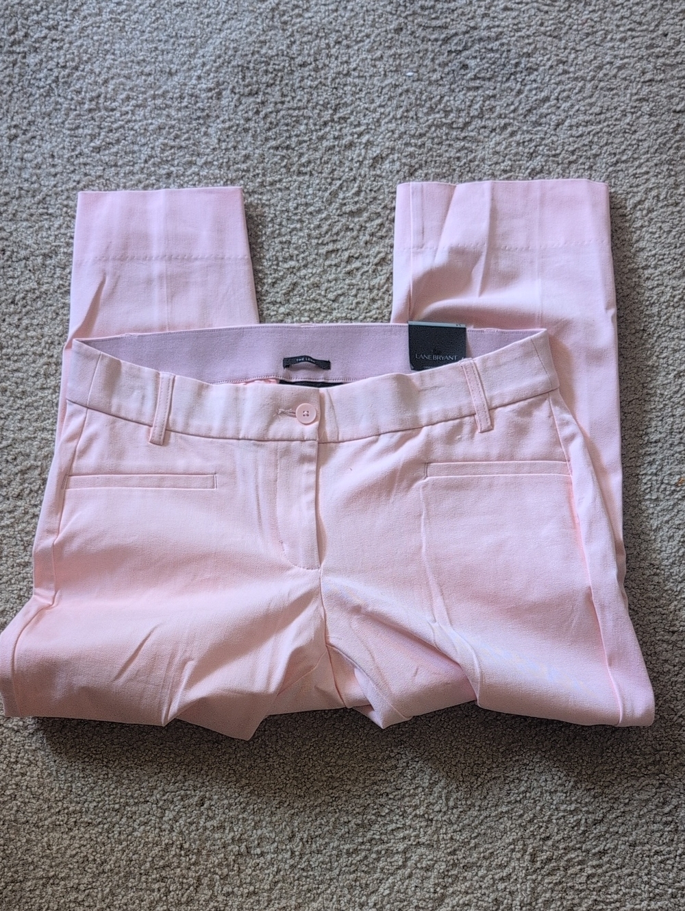 Lane Bryant Pink The Lena Cropped Ankle Dress Pants Size 14